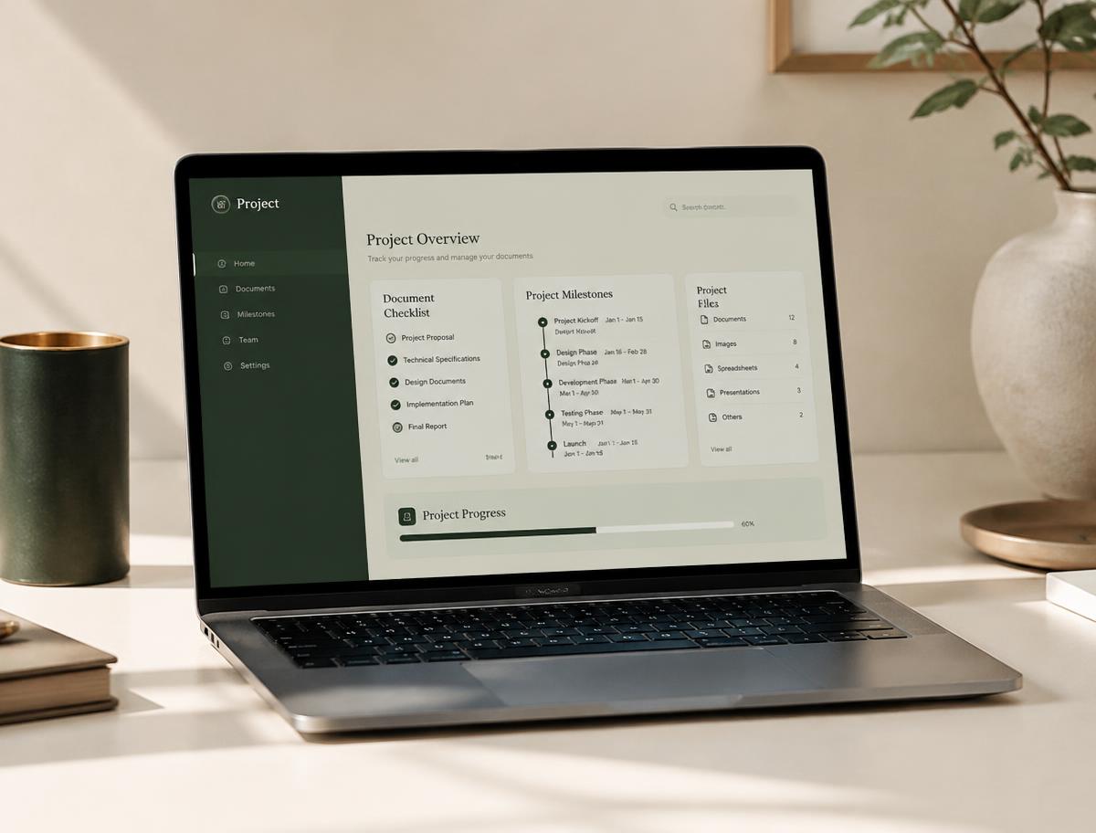 Owner AI document dashboard — AI design concept